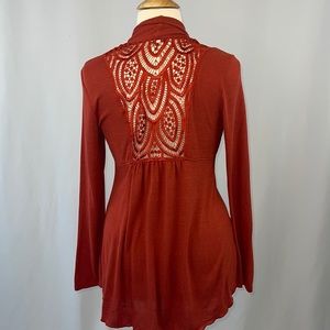 One World Live and Let Live cover-up with embroidery- large